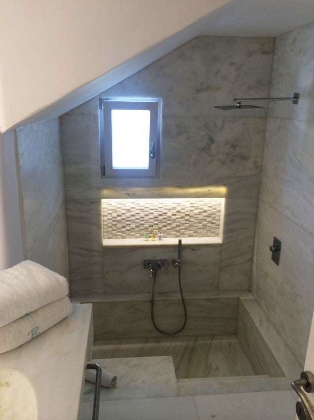Fancy tub/shower combo in my bathroom