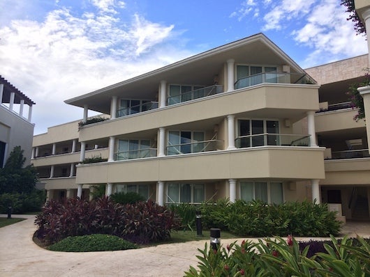 The three-story buildings that make up Moon Palace's Sunrise section