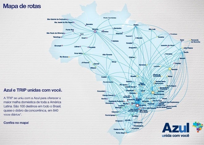 Azul is rapidly expanding and has announced service to the United States.