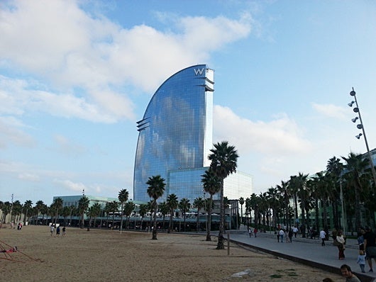 The iconic W Barcelona hotel