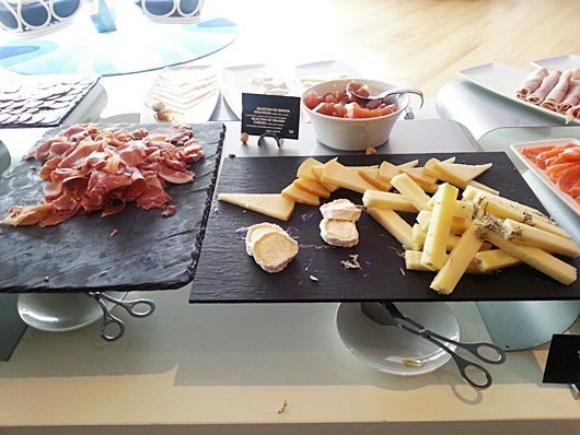 Spanish cheeses and ham