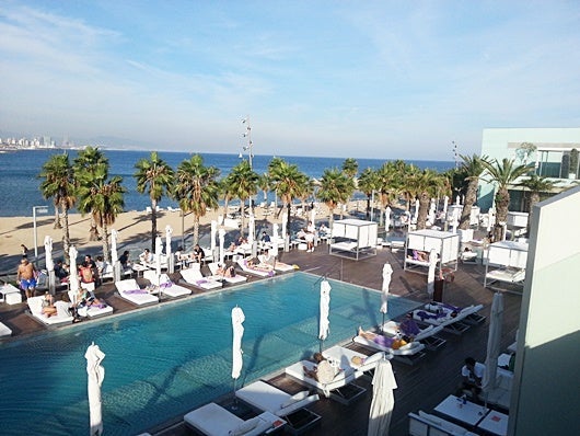 Pool and beach overlook