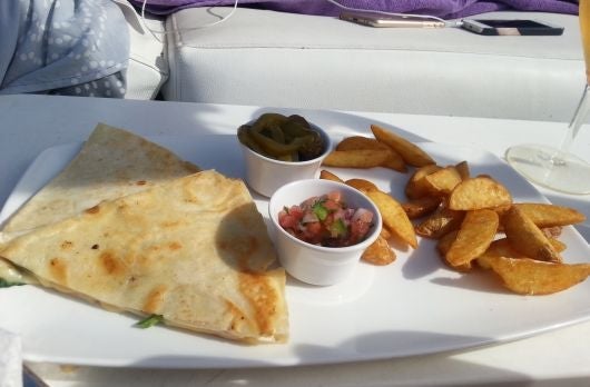 Poolside Quesadilla