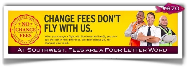 Southwest Airlines no change cancellation fees