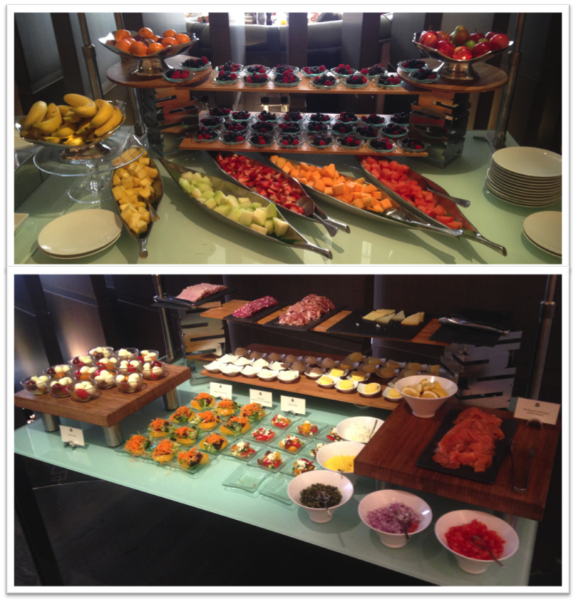 The breakfast spread at the St. Regis Bal Harbour was varied and plentiful.