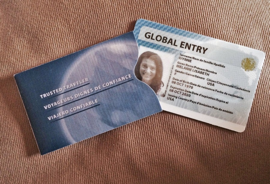 My Global Entry card arrived within one week of approval, with its own protective storage sleeve.