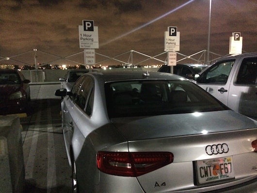 The lot where I was escorted to my SilverCar.