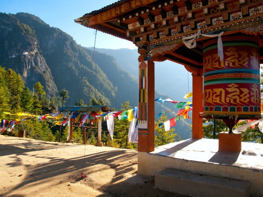 The Taktshang monastery in Bhutan. Photo courtesy of Shutterstock.