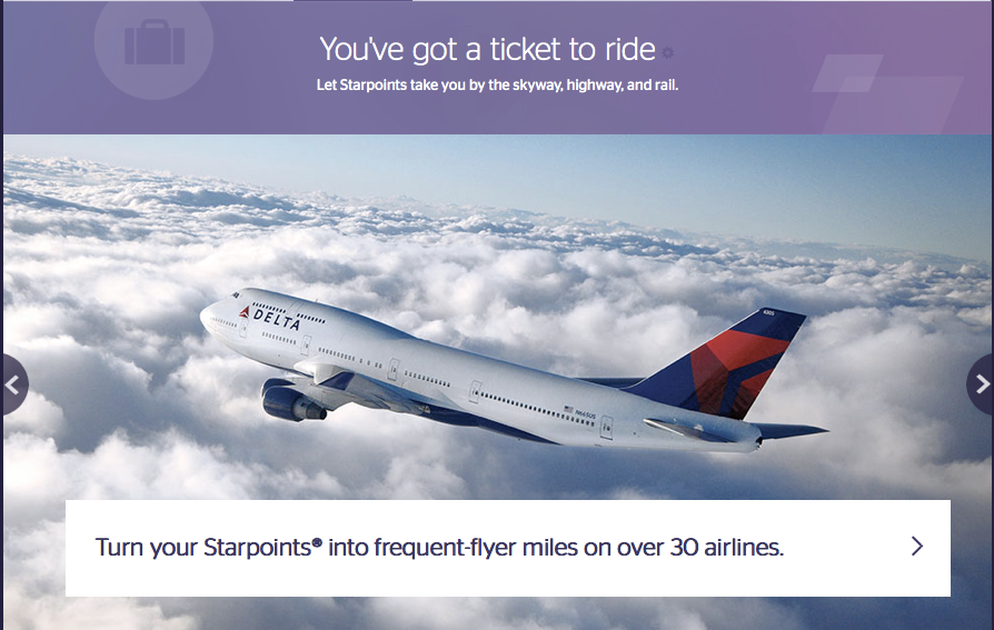Starwood Preferred Guest has over 30 airline partners.