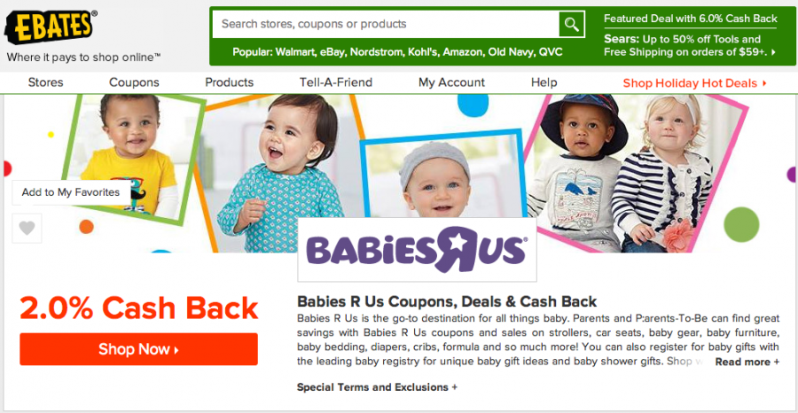 Babies R Us is one popular retailer for baby registries that is available on several online shopping portals.