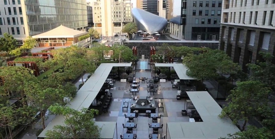 The No. 5 Lounge and Bar Terrace at The Ritz-Carlton DIFC