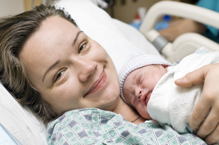 Giving birth in a hospital can be pricey, but most health care providers to take credit cards. Image courtesy of Shutterstock.