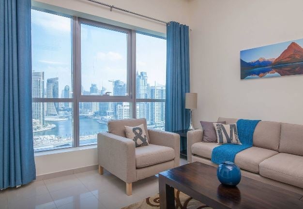 Amazing views from this Dubai apartment rental.