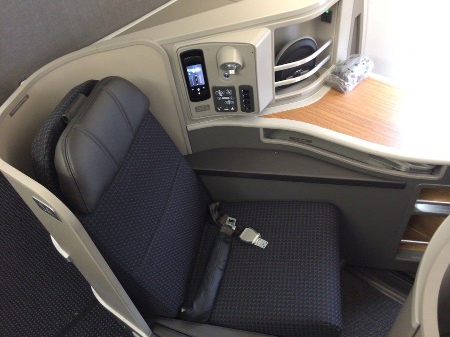 American flies the A321 between JFK-LAX with lie-flat seats in First Class.