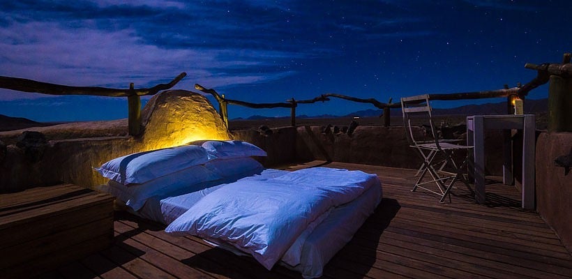 Spend a night under the stars at Little Kulala.