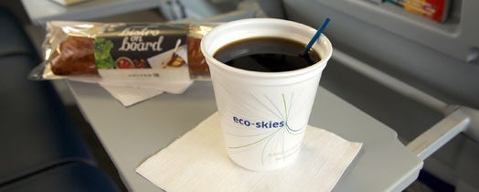 United now serves a Hawaiian Kona Blend coffee on all of its flights.