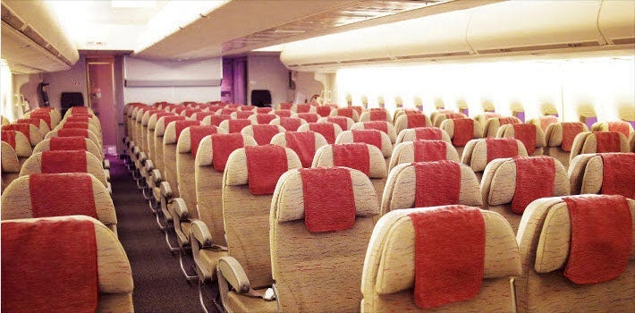 It may not look like much, but Asiana's economy class is quite comfortable