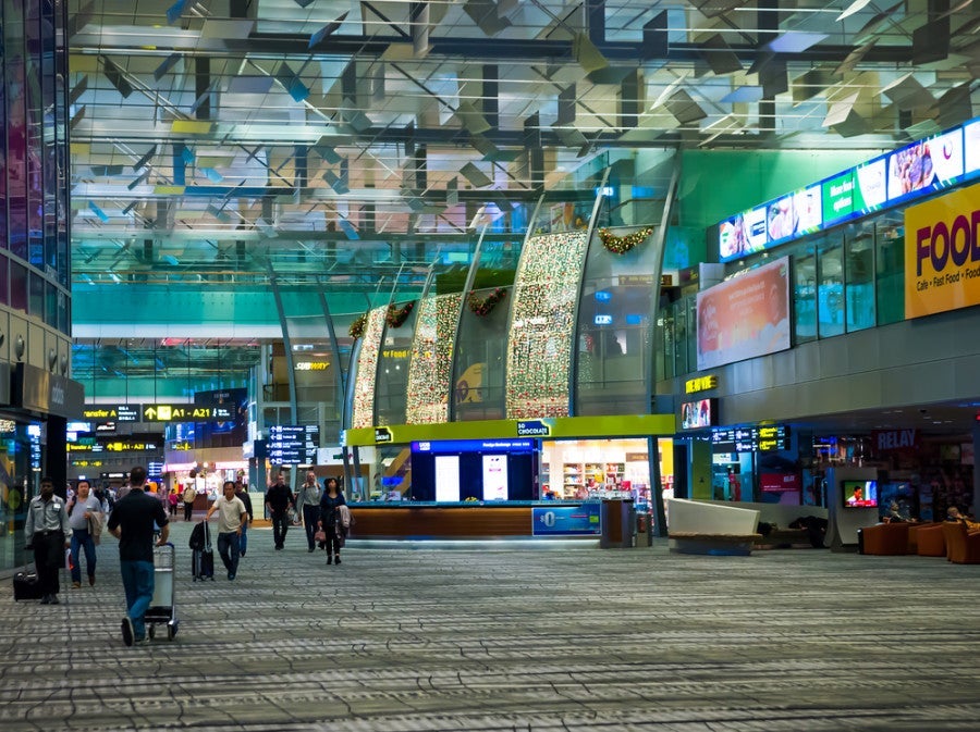 Singapore takes the cake yet again for best airport. Photo courtesy of Shutterstock.