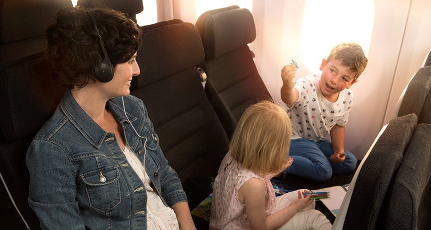 Air New Zealand's Skycouch is a unique aspects of their economy class product