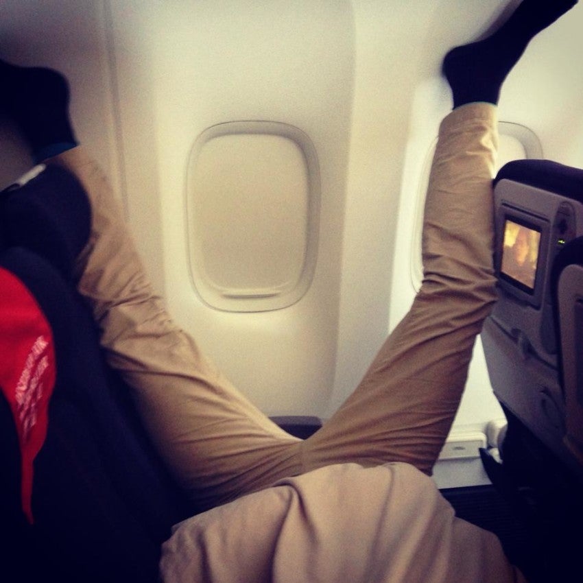So glad you feel at home while onboard—but seriously?! (Passenger Shaming)
