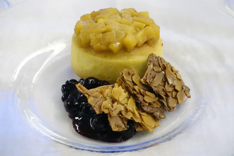 For desert: A caramelized apple tart.