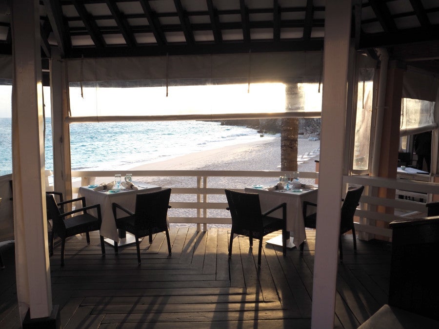 The view from Coconuts restaurant.