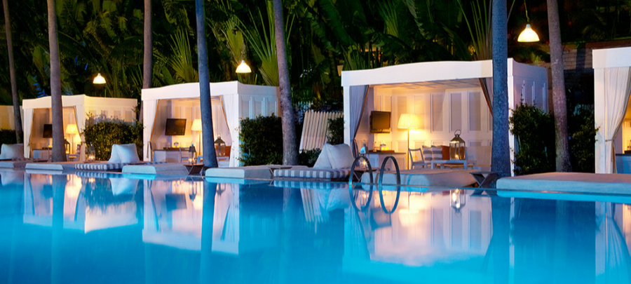 You can enjoy a variety of on-property benefits at boutique hotels like the Delano in Miami Beach