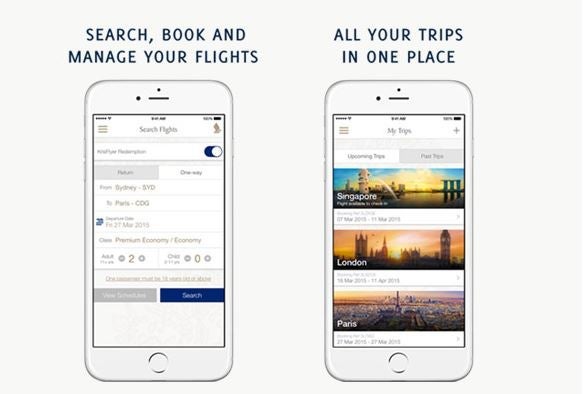 Singapore Airlines has a new app