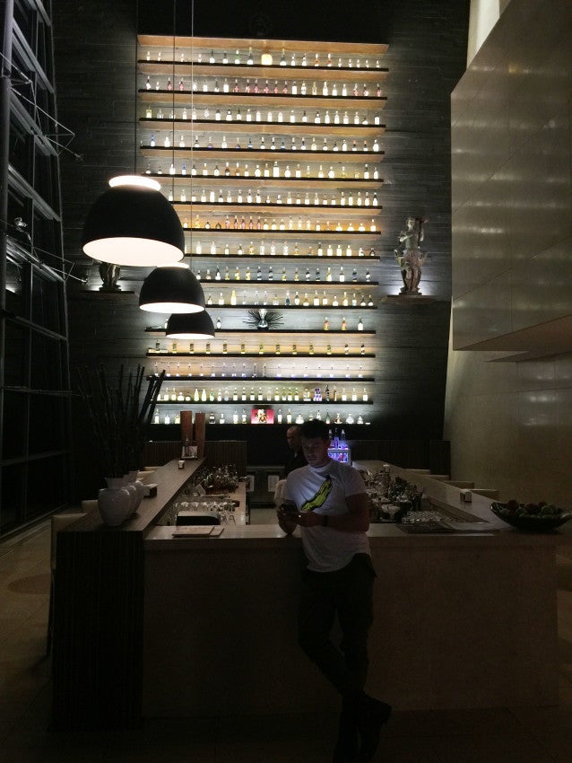 At the Hotel Unique and the Skye Bar, even the booze looks cool.