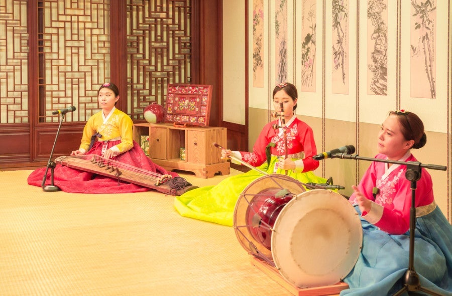 Traditional Korean music often greets visitors to Seoul's Incheon (ICN). Photo courtesy of Shutterstock.
