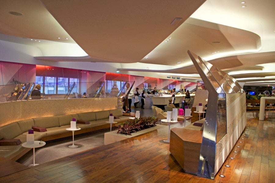 Virgin's lounges are another great selling point.