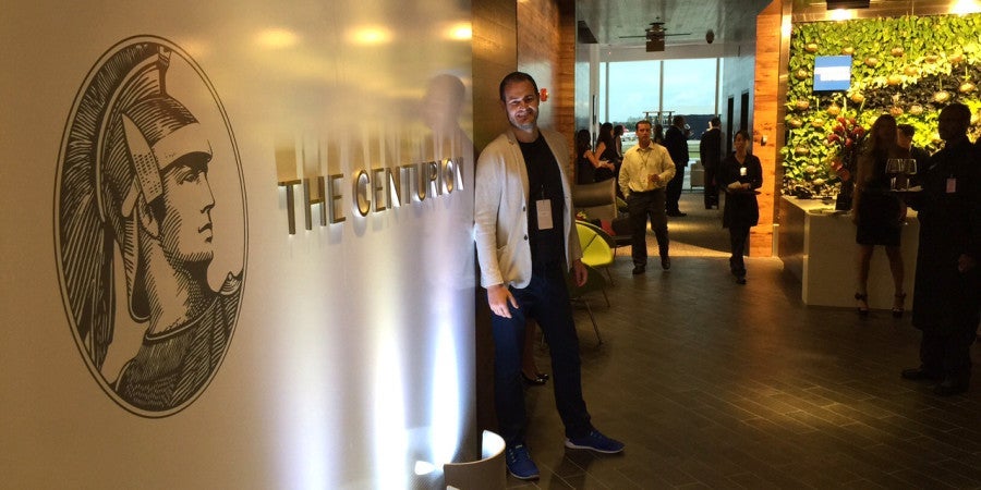TPG at the MIA Centurion Lounge.