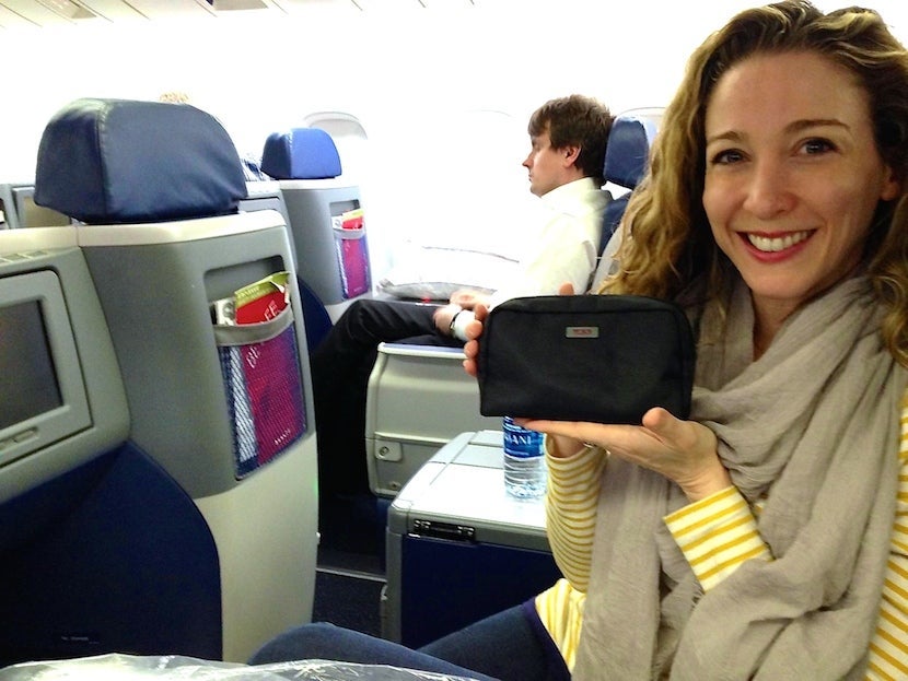 Business class amenities kit
