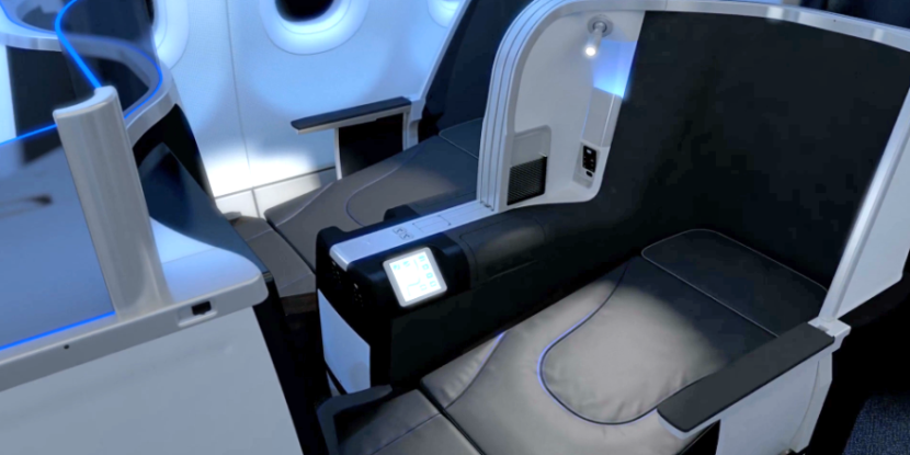 Jet Blue Mint, non-suite, seats.