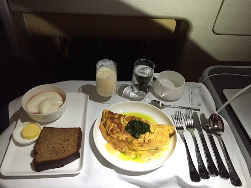 I ordered the omelette, which was pretty heavy, so I only picked at it.