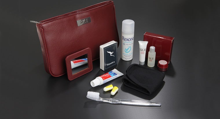 Qantas's first class amenity kits include SK-II products.