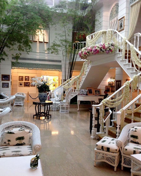 The Author's Lounge, where many a Bangkok wedding takes place.
