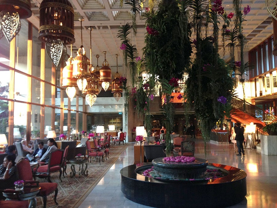 The very picturesque lobby.