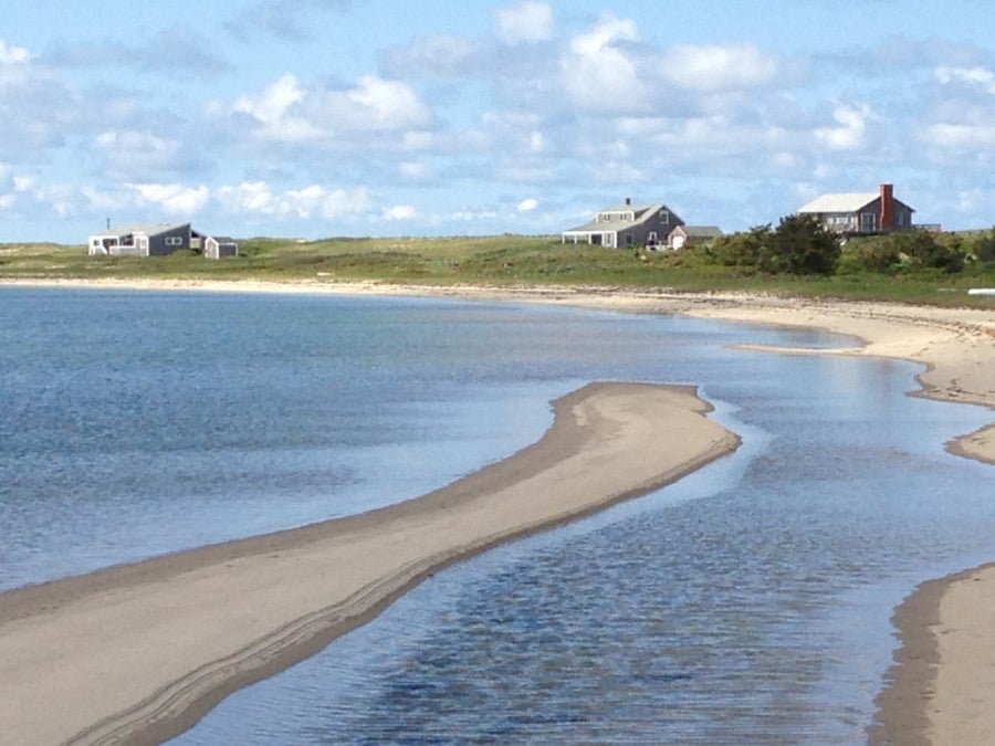 The Nantucket Harbor beach at The Wauwinet. Photo by Drew Limsky.