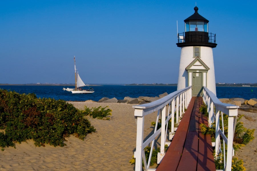 Visiting Brant Point Lighthouse and going for a sail are two lovely ways to enjoy Nantucket.