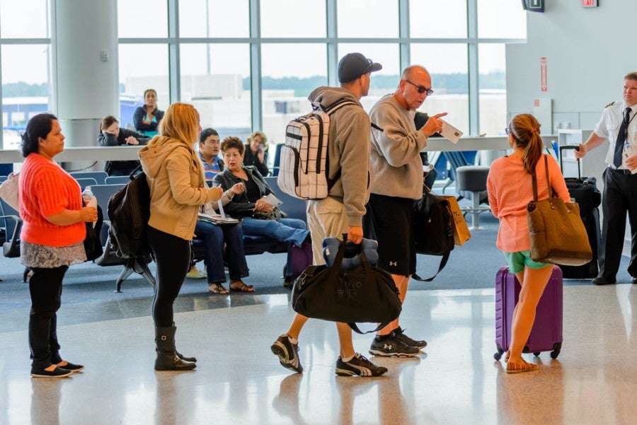 Please take these people's bags from them, Delta. Photo courtesy of Shutterstock.