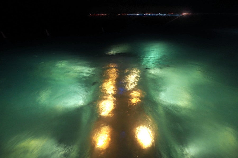 Ithaa Underwater Restaurant - Night Above