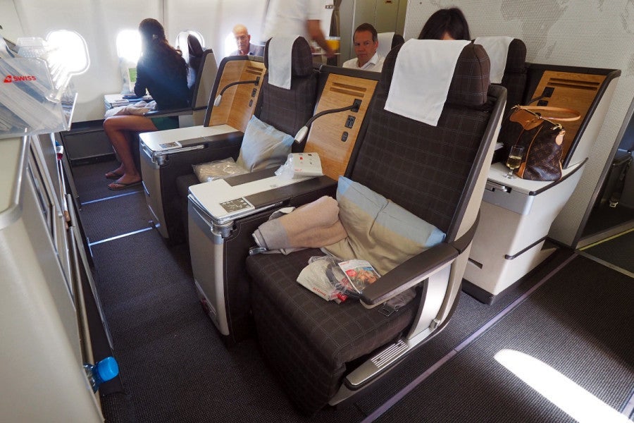 Our seats, 4D and 4G, were located in the mini cabin just behind first.