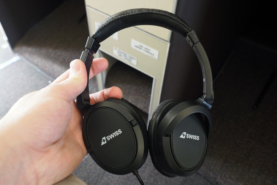 The provided headphones were decent, but you'll probably want to bring your own.