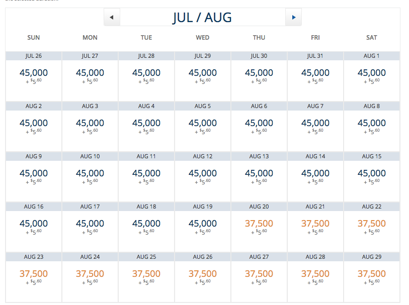 Atlanta to Seattle will cost you 37,500-45,000 miles each way, many times on a 737.
