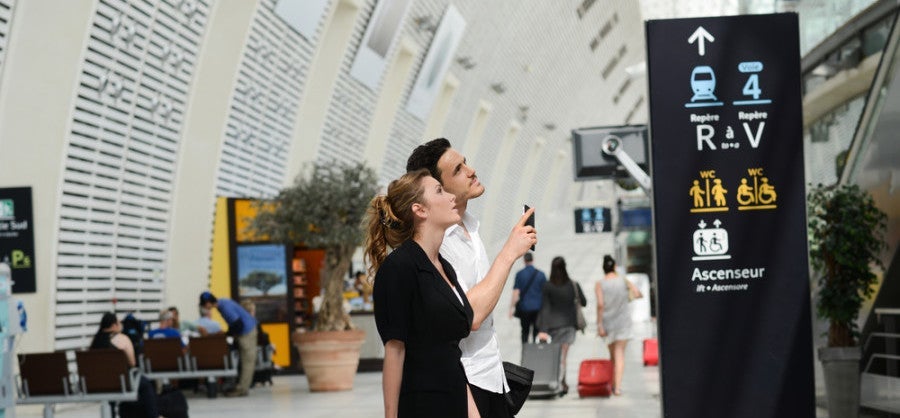 Public transportation from the airport will likely be the cheapest option. Image courtesy of Shutterstock.