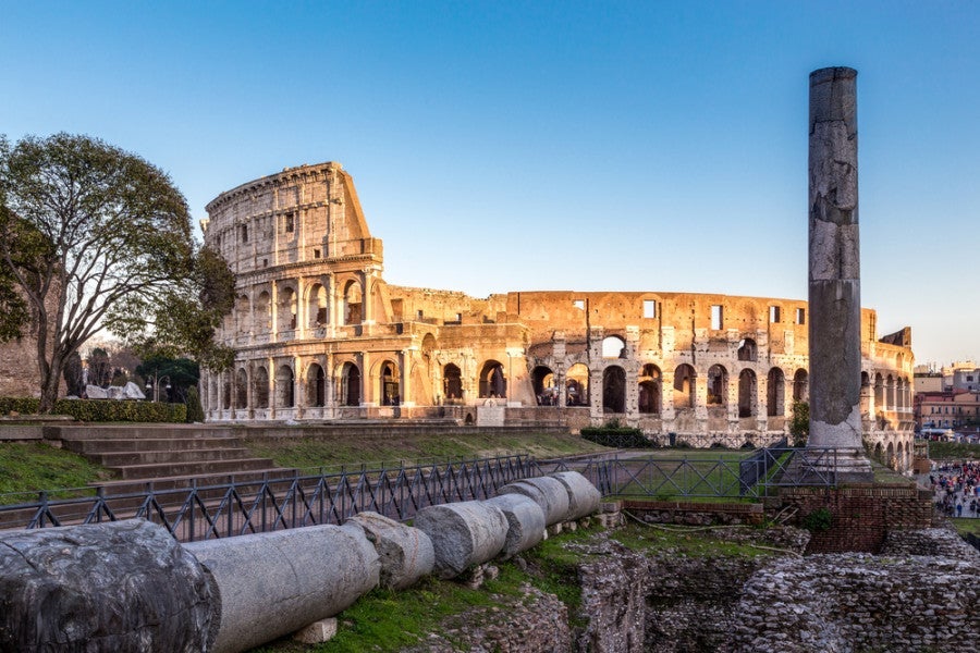 Rome's most famous landmark, the Colosseum. Photo courtesy of Shutterstock.