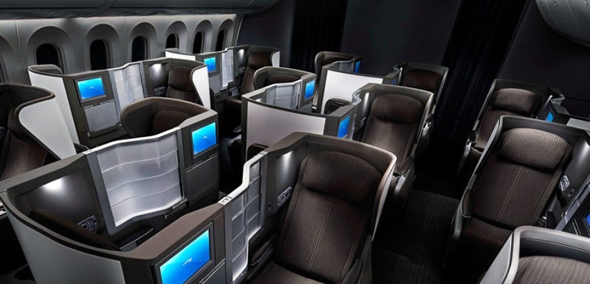 BA's business seats face each other — perfect for couples traveling together. Photo courtesy of British Airways.