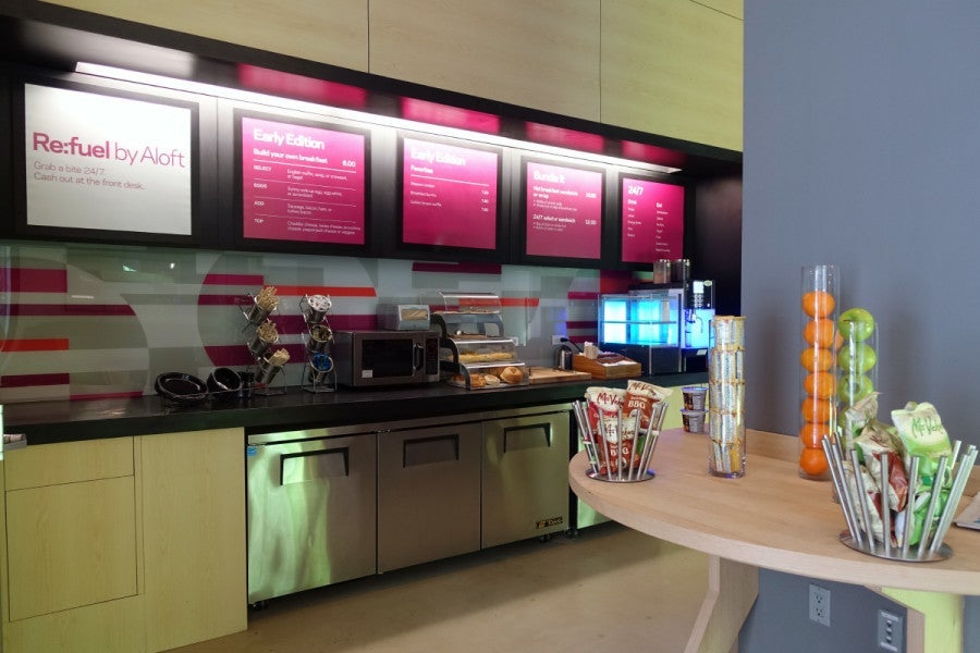 The Re:fuel breakfast bar.