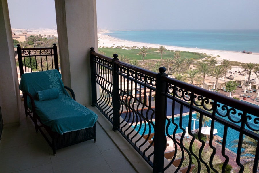 I'm sure the balcony is a fantastic place to relax when it's not 115 degrees outside.